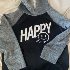 Justice hoodie black and grey size 10 youth